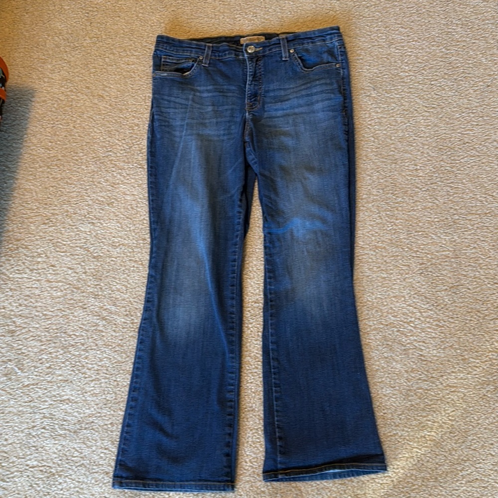 Nine West Vintage America Vintage Boho Bootcut Medium Wash Jeans